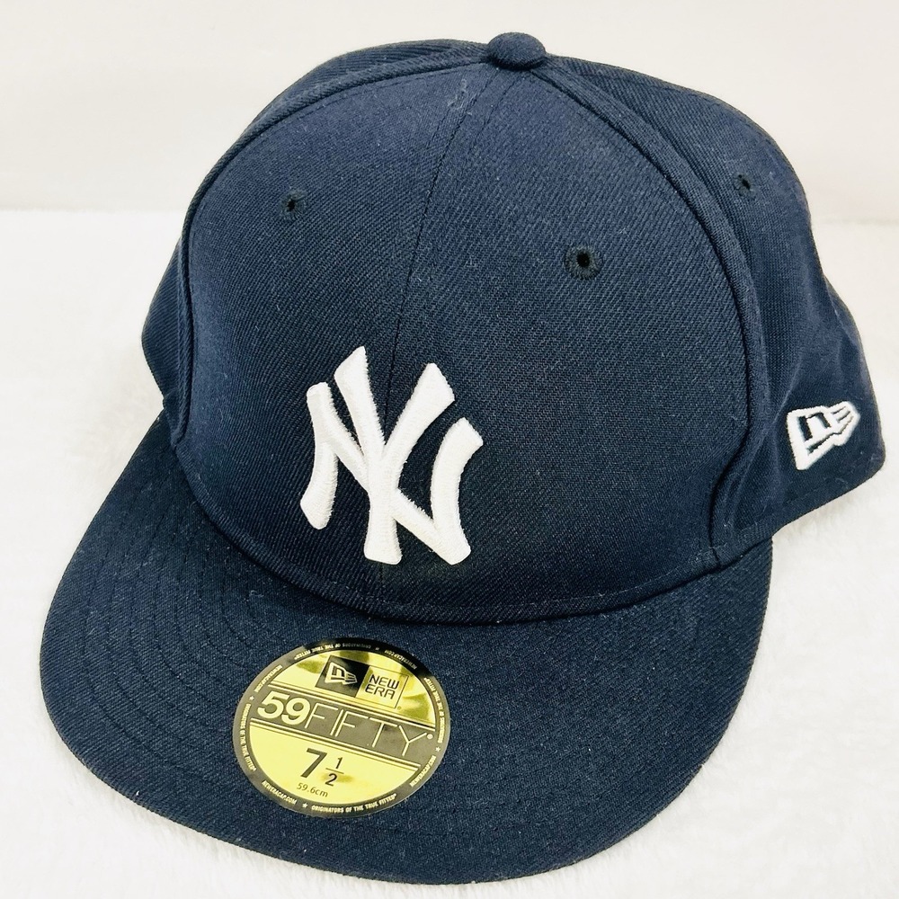 New Era New York Yankees On Field‎ 59FIFTY Fitted Hat Cap 7 1/2 Blue MLB